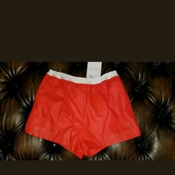 T by Alexander Wang Leather Boxer Shorts with Pockets S - Picture 6 of 6